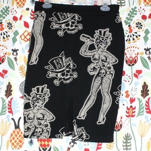 Lucky 13 Skirt Bold Pattern Size Medium